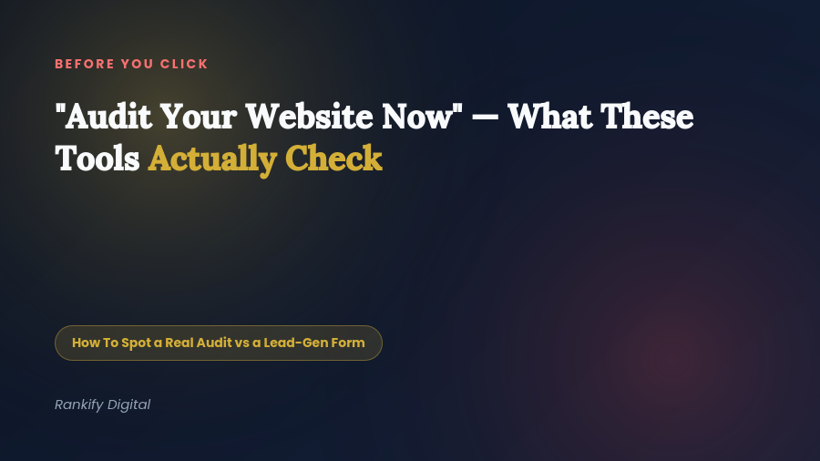 Before You Click Audit Your Website Now