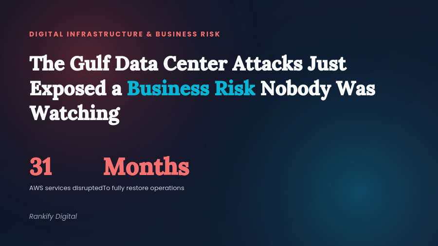 The Gulf Data Center Attacks Just Exposed a Business Risk Nobody Was Watching