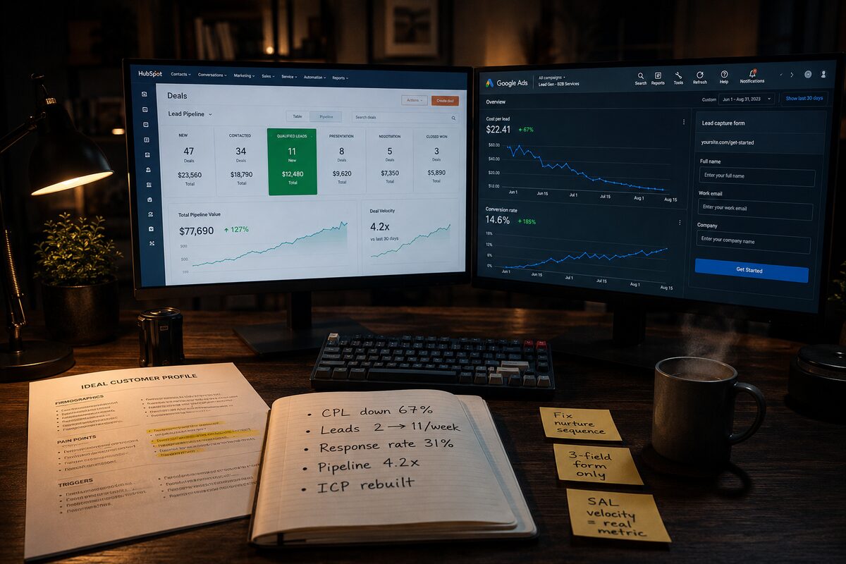 Why £3,000 in Ads Was Getting 2 Leads a Week — And How I Fixed the System