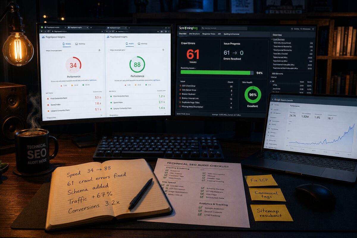 Why Your Website Gets Traffic But Zero Sales — A Full Technical SEO Audit
