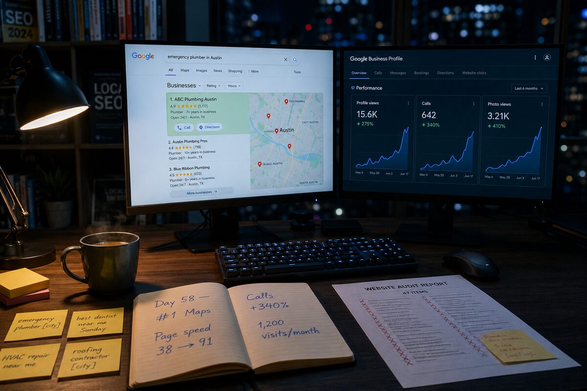 How I Ranked a Local Business #1 on Google in 58 Days — Without Paid Ads